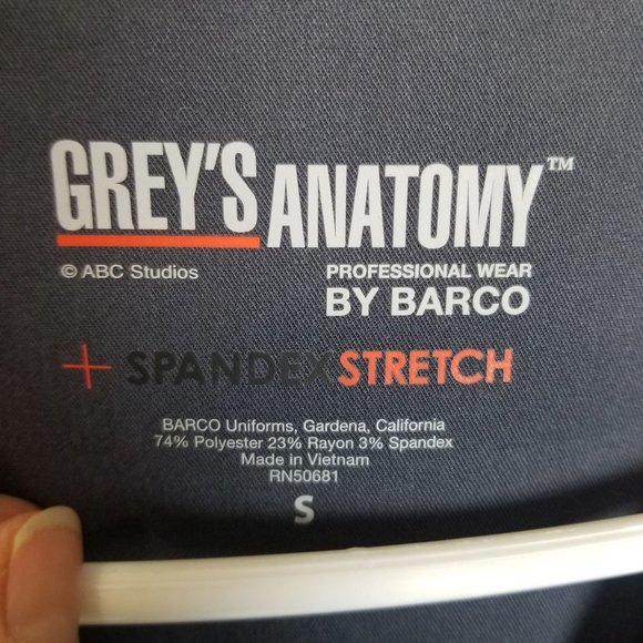 Grey's Anatomy Barco Womens S Navy Blue Stretch 3 - Picture 6 of 8